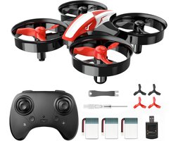 GTB® Drone Kind – Drone voor Kinderen – Kinder Drone – Rood – 15cm x 12cm x 12cm