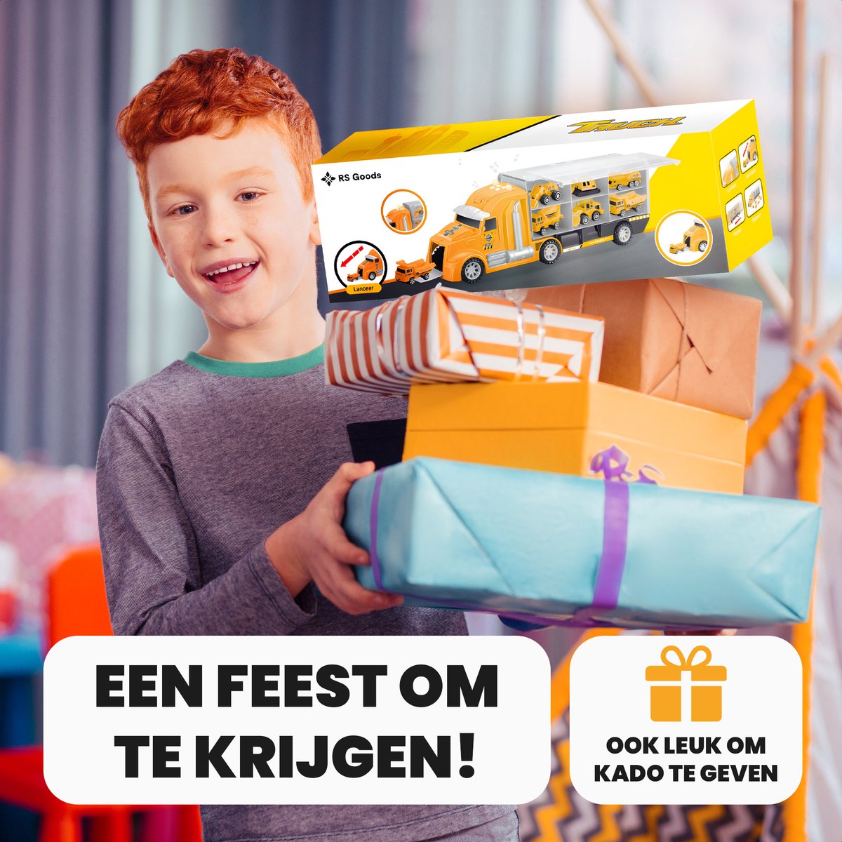 Speelgoed Truck Constructie - Met 6 extra auto’s - Speelgoed Autos Jongens - Auto Speelgoed - Speelgoed 2 Jaar - Speelgoed 3 Jaar - Speelgoed 4 Jaar - Jongens Speelgoed — afbeelding 8