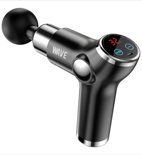 Wave Massage Gun Diepe Weefsel Therapie 30W 5 Snelheden - Wave - €40,00