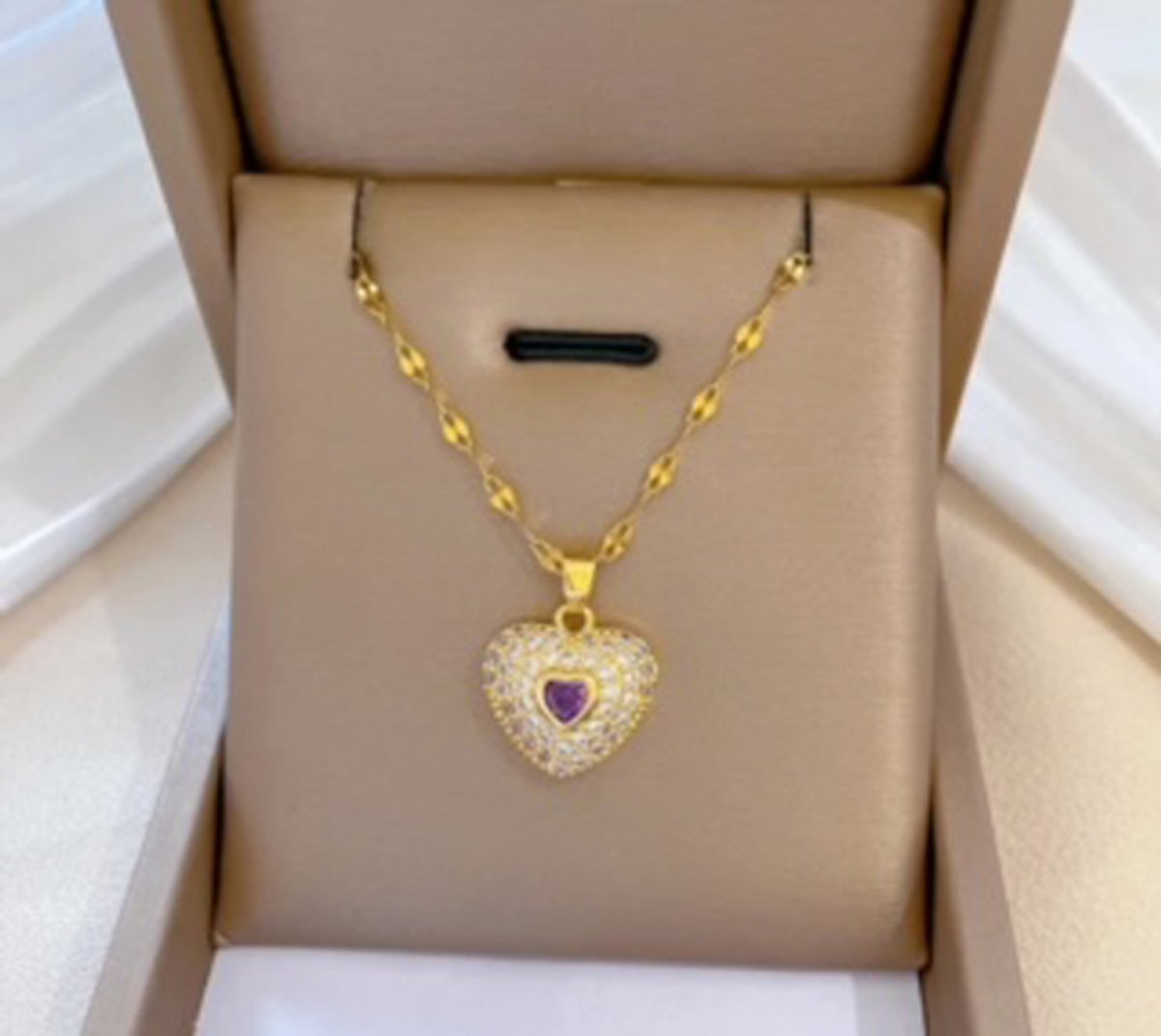 JP Family Jewelry - Luxe Halsketting - Dubbel Verguld RVS, Lengte 40+5 cm