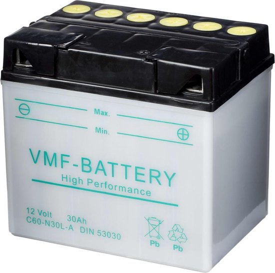 VMF Powersport accu 12 V 30 Ah C60-N30L-A | bol.com