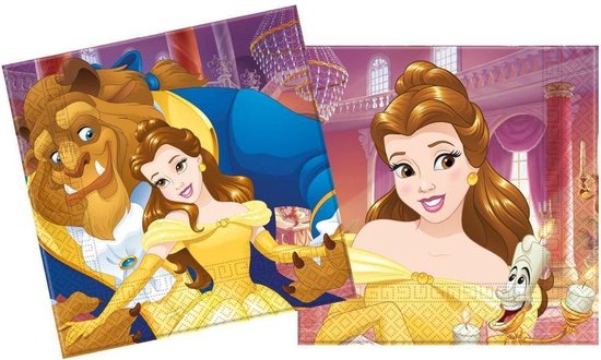 Belle en het Beest Servetten 33x33cm 20 stuks | bol.com