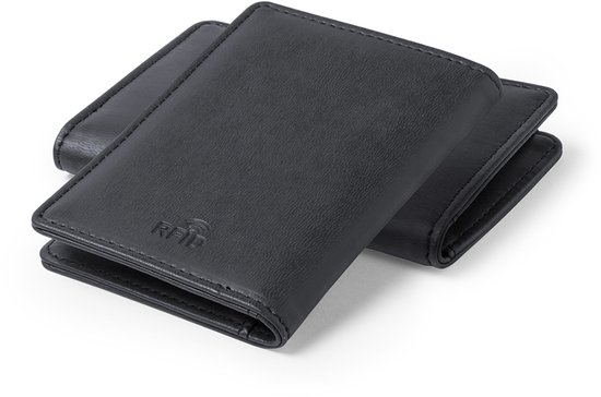 Porte-cartes - porte-cartes - cuir PU - portefeuille - sécurité RFID - housse de protection pour cartes bancaires - noir