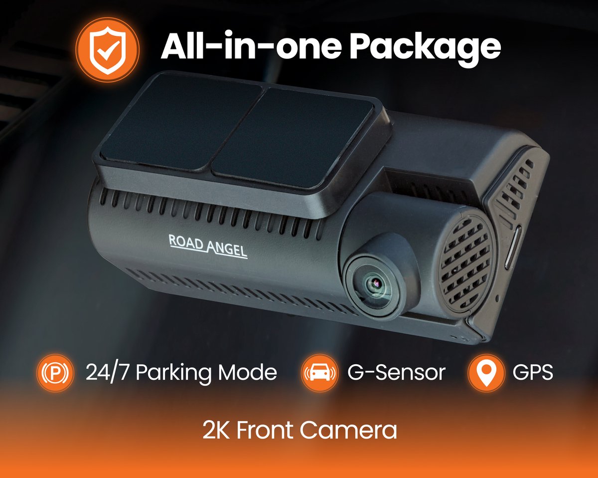 Road Angel Halo Guard Dashcam voor Auto - 2K Autocamera - Met Wifi - Looprecording - Nachtzicht - beeldstabilisatie – foto 4