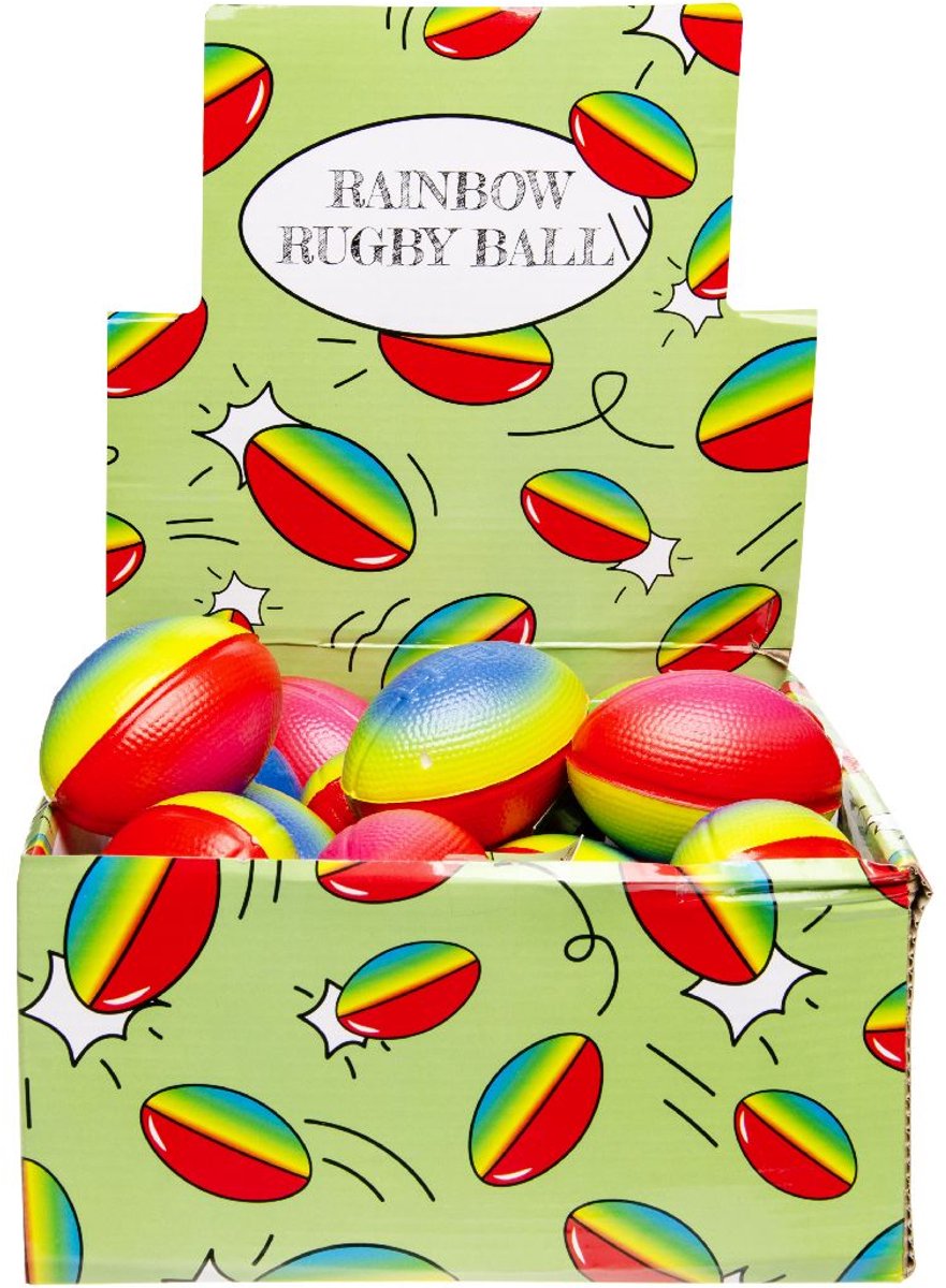 Duckiez Rugby Bal Regenboog - 1 stuk