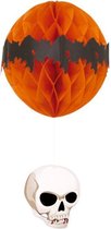 Halloween Honeycomb Hangdecoratie Schedel 46cm