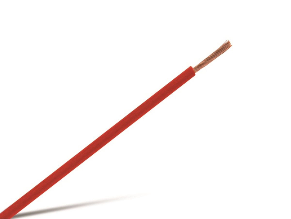 RAUTRONIC Draad H07V-K 10 mm², 10 m, rood