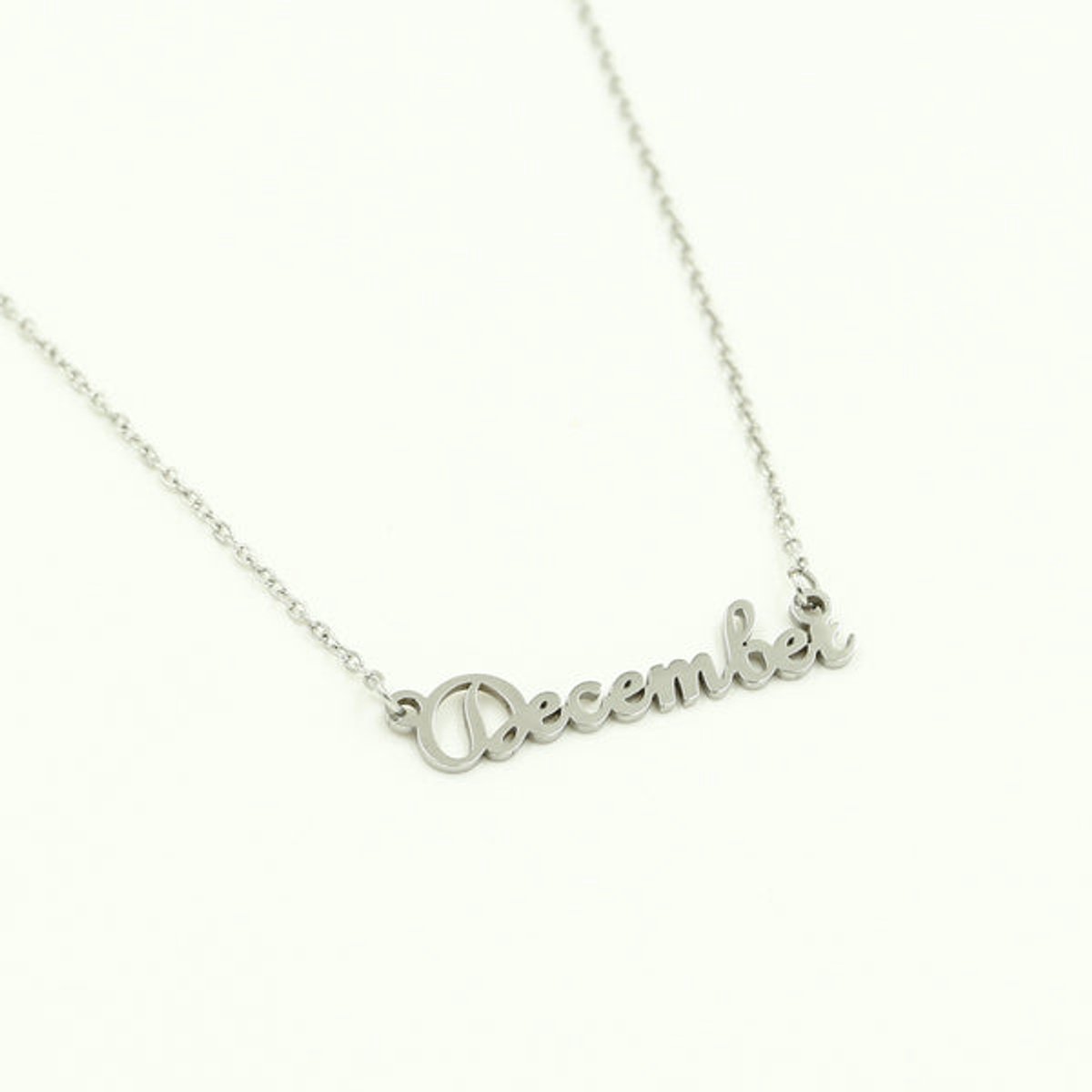 Ketting-maand december zilver