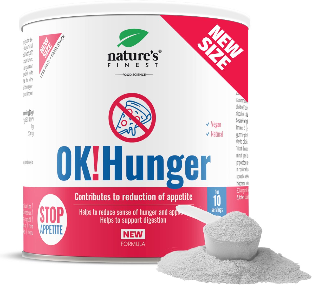 Goedkoopste Nature's Finest OK!Hunger - hongergevoel verminderen - eetlustremmer - garcinia cambogia - glucomannan afslanken - natuurlijke ondersteuning gewichtsverlies - zonder toegevoegde suikers - vegan