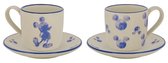 Disney Home - Ensemble tasse et soucoupe à expresso Mickey Mouse