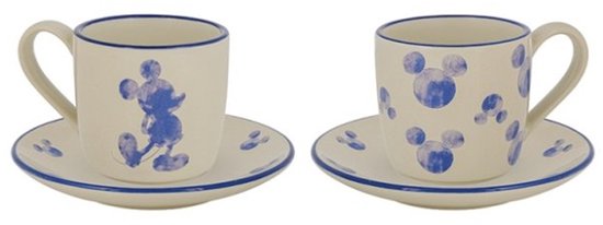 Disney Home - Ensemble tasse et soucoupe à expresso Mickey Mouse