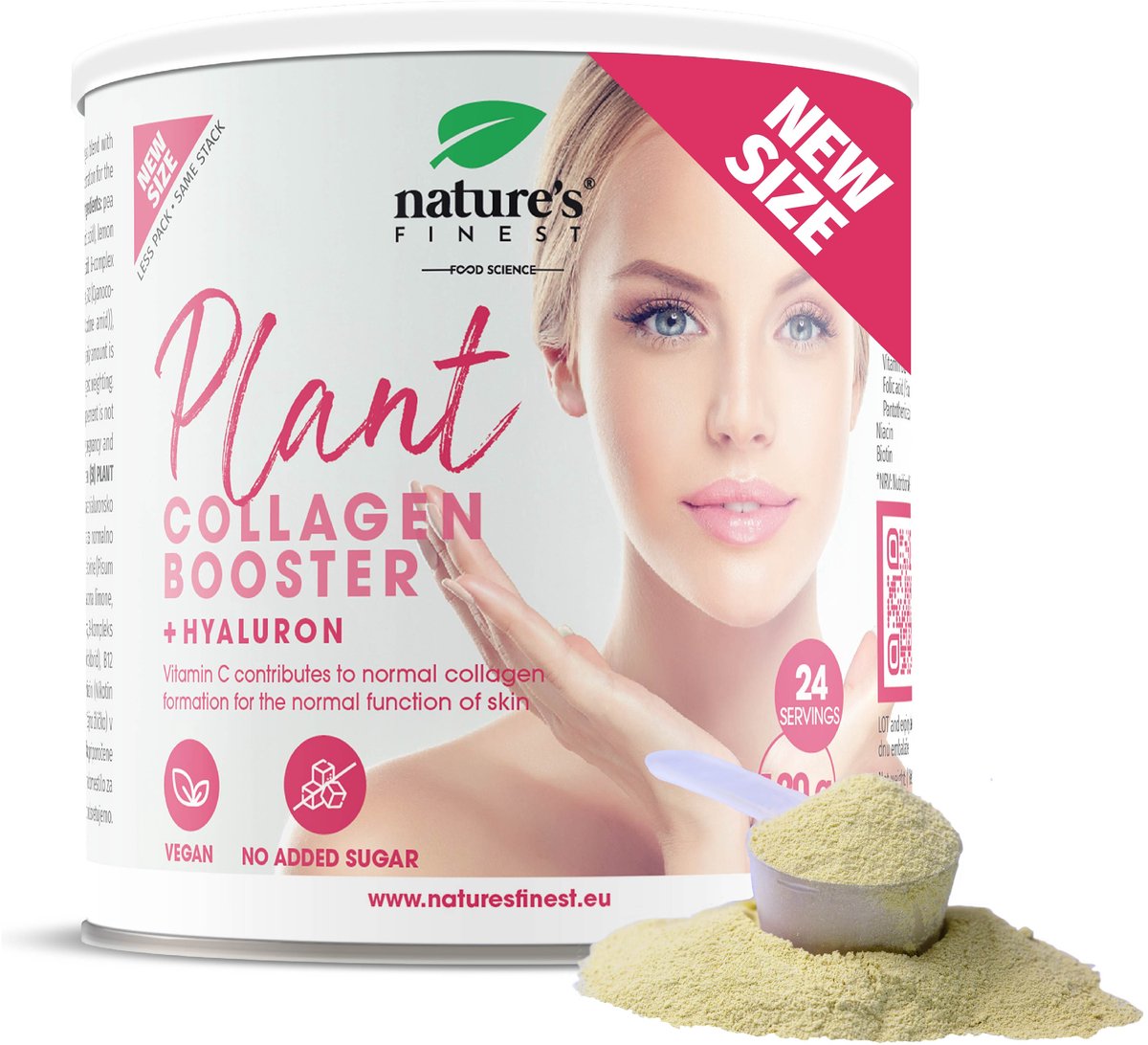 Goedkoopste Nature's Finest Plant Collageen | Met hyaluronzuur voor een gezonde huid en om de natuurlijke aanmaak van collageen te stimuleren | Zonder toegevoegde suikers | Geschikt voor Veganisten en Vegetariërs - collagen supplement