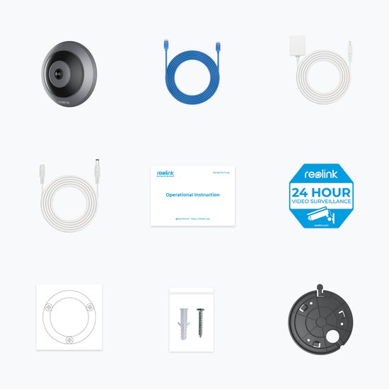 Reolink Fisheye Series Fisheye-serie W520 - 6MP Fisheye wifi-camera voor binnen, 360° zicht, meerdere weergavemodi, persoonsdetectie van Reolink — afbeelding 2