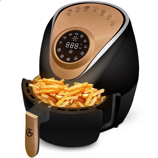 AG5200 Airfryer 4L Zwart voor 4 Personen 1400W - AG5200 - €54,99