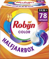 Bol.com Robijn Classics 3-in-1 Wascapsules - Color - met Color Serum en 94% biologisch afbreekbare ingrediënten - 3 x 26 wasbeurten aanbieding