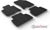 Gledring Rubbermatten passend voor Hyundai Santa Fe IV 11/2018- (T Profil 4- delig + montageclips)