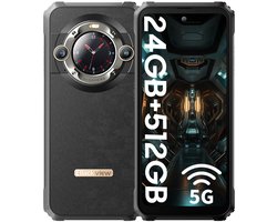 Blackview BL9000 - Robuuste Smartphone - 5G - 24GB RAM - 512GB - 120Hz 6.78'' FHD - 8800mAh/120W - 50MP+50MP - IP68 Waterdicht - 1.32" Achterkant Dsiplay - NFC - GPS - Zwart