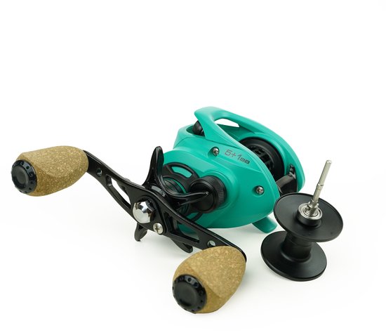 Eurocatch Baitcaster set Deluxe - Baitcasterhengel & Baitcasterreel - Gevlochten lijn - Sofbait kit - Staaldraadjes — afbeelding 3