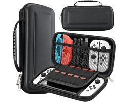 YONO Case geschikt voor Nintendo Switch - OLED - Opbergtas - Beschermhoes - Hoes - Koffer - Accessoires - Zwart