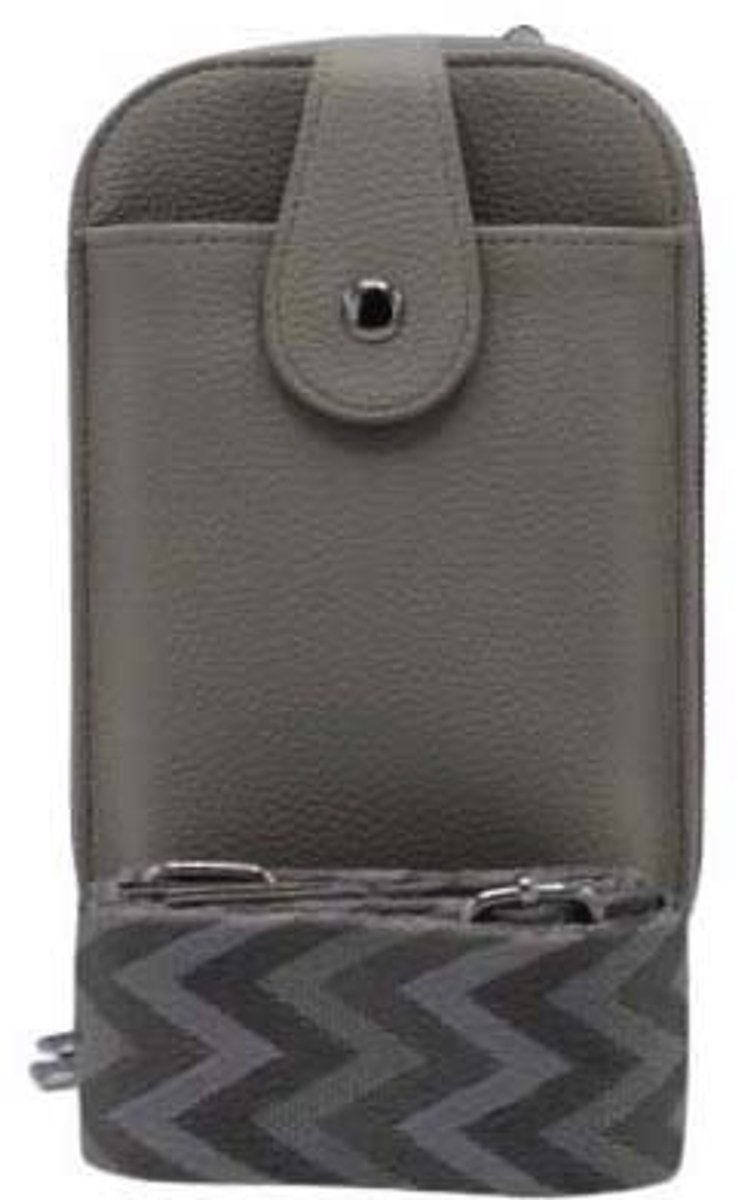Schoudertas Dames Tas Cross Body Tas Effen Grijs Tas
