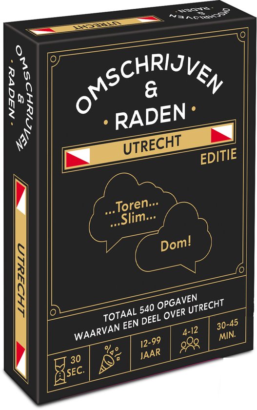 Omschrijven en Raden educatief spel Utrecht - gezelschapsspel karton.