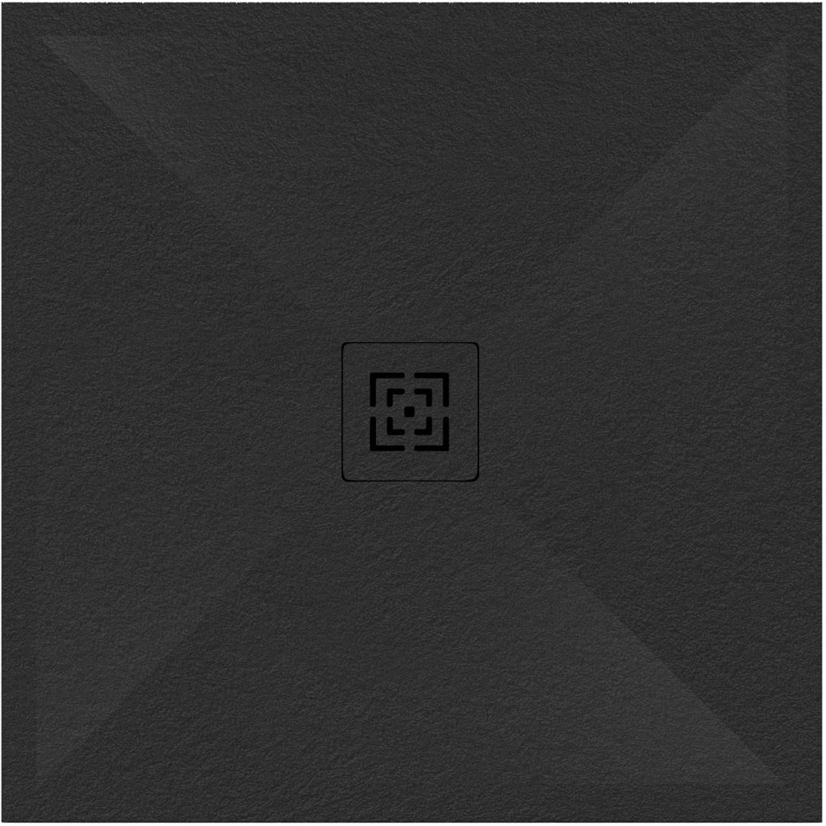 Allibert AMERA 90 x 90 cm Douchebak Rechthoekig Zwart