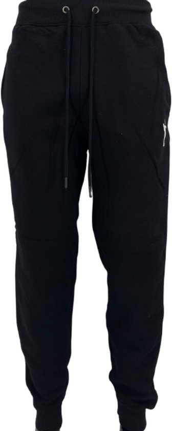 Hitman Joggingbroek Heren - Trainingsbroek Heren - Sportbroek Heren - Katoen - Diepe Zakken - Zwart - Maat S