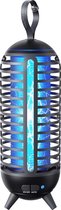 Vulpes Goods® Verjager - Muggenlamp Oplaadbaar - Elektrische Insectendoder - Vliegenlamp - Insectenlamp - UV stand & Nachtlamp - Ophangbaar - Waterdicht - Incl. opvangbak & schoonmaakborstel