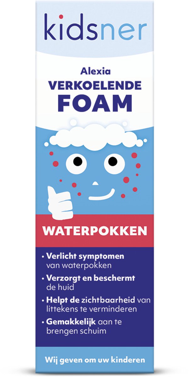 Goedkoopste Kidsner Alexia De Verkoelende Foam - Verzorgt de Huid bij Waterpokken - Direct Verkoelend en Verzachtend Effect - Helpt Littekens Voorkomen - Alternatief Zemelenbad