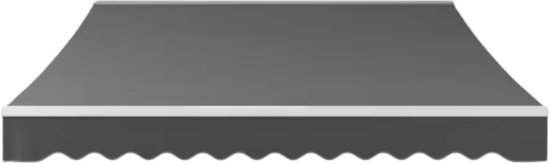 Parasol de terrasse manuel - Avec structure en applique - Toit pare-soleil - Balcon ou jardin - 250x200cm - UV50+ - Grijs - Avec bras - Toile polyester