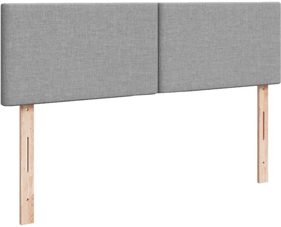 vidaXL Lit ottoman avec matelas, 140 x 200 cm, tissu, gris clair