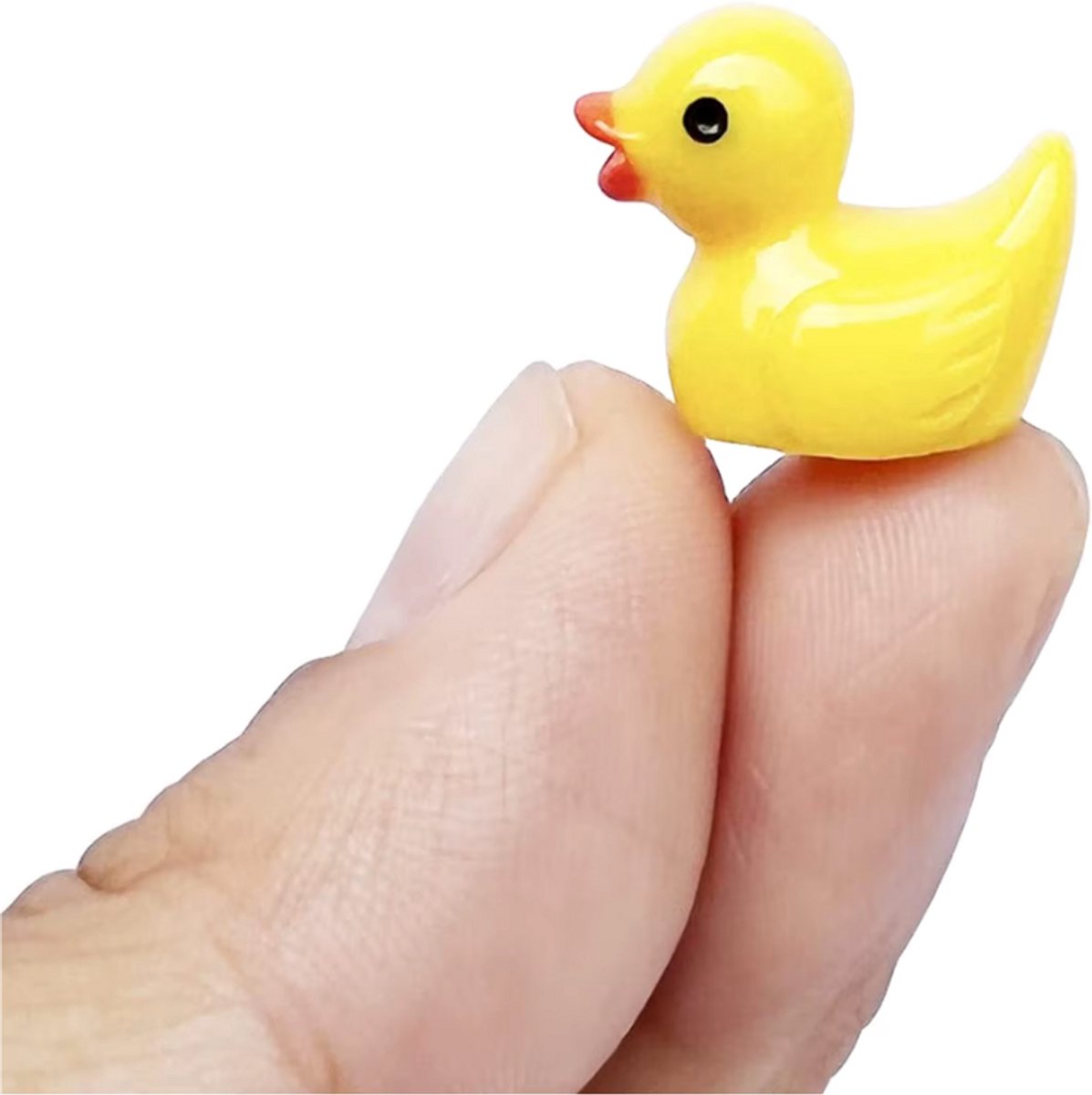 Veiteibe – 100 Mini Canards En Résine Jaune – Décoration Miniature Pour Aquarium, Jardin, Maison De Poupée – Loisir Créatif Et Cadeau