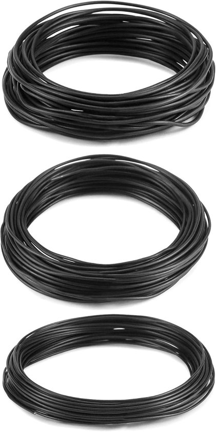 QWORK® 4 mm Bonsaidraad 20m, geanodiseerde aluminiumdraad voor het vormgeven van bonsaibomen