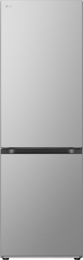 LG koel-vriescombinatie 375L RVS Prime Zilver met FRESHConverter+, DoorCooling+ en ThinQ AI functies