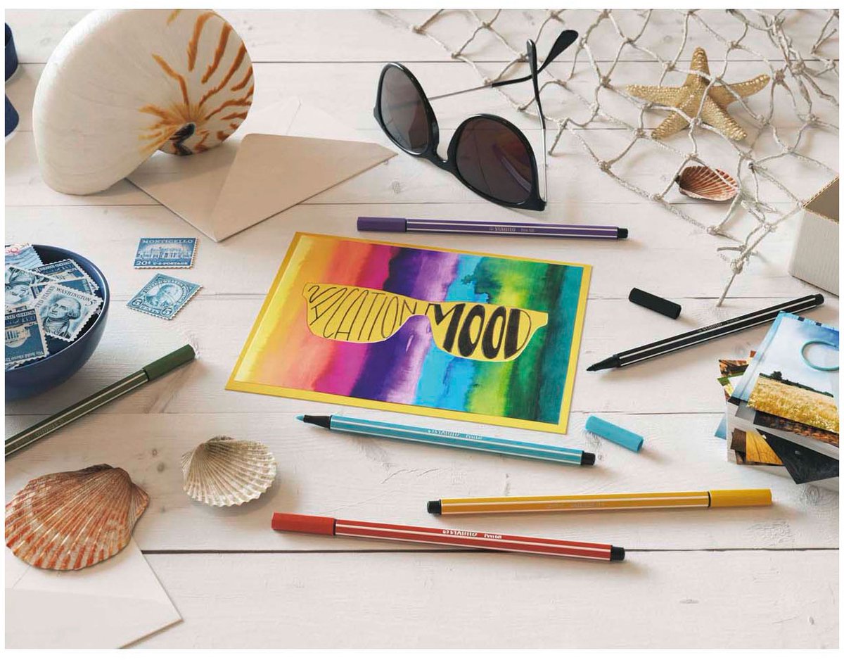 STABILO Pen 68 - Premium Viltstift - Geel - per stuk — afbeelding 10