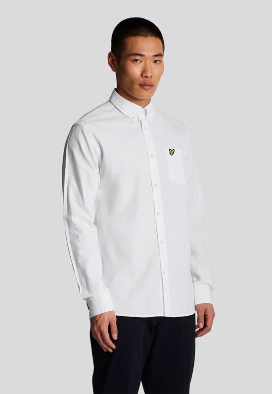 Lyle & Scott Chemise en duvet de Cotton et lin White