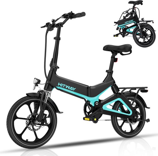 HITWAY Elektrische Fiets - Opvouwbare E-bike - 16 Inch-250W