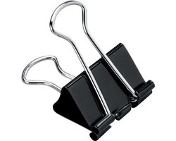 Papierklemmen | Foldbackclip | zwart 32MM breed | 100 stuks