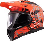 Casque LS2 Pioneer II Rangi MX702 orange mat taille XL