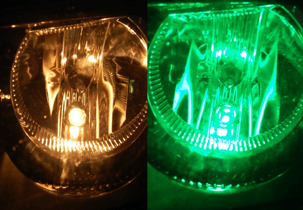 LED lamp - Ledson - 5-Led - BA9S / T4W - Groen - 12V