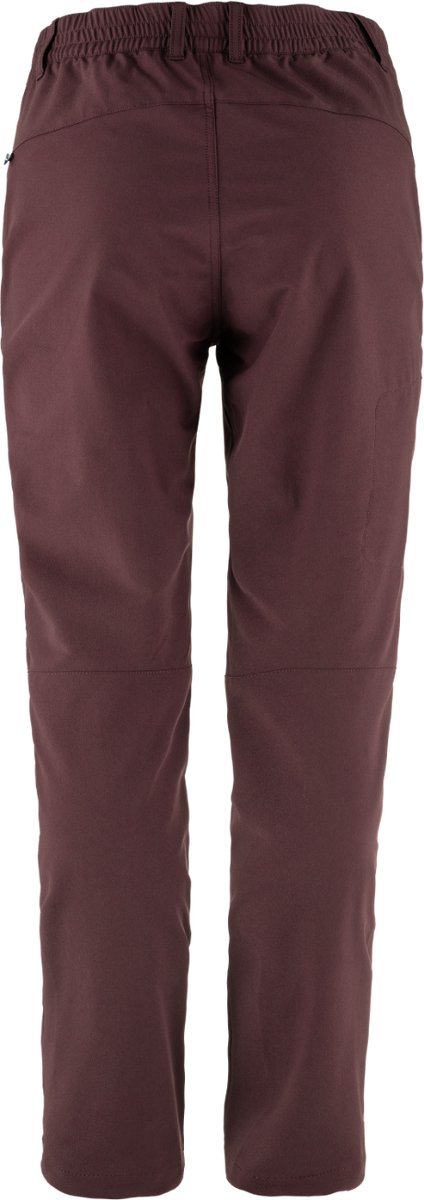 Fjällräven Abisko Trail Stretch Broek Dames Wandelbroek Port Rood