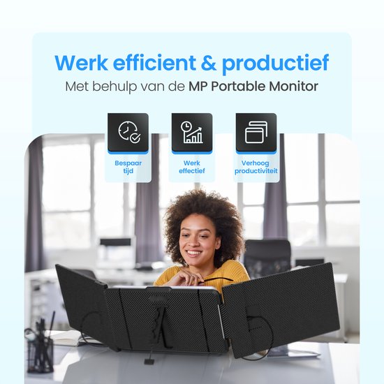 MP Portable Monitor V1 - TRI-Screen - Dual Portable Monitor - Extra ...