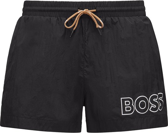 HUGO BOSS Mooneye swim shorts, heren zwembroek, middenblauw HUGO BOSS Mooneye swim shorts, heren zwembroek, middenblauw