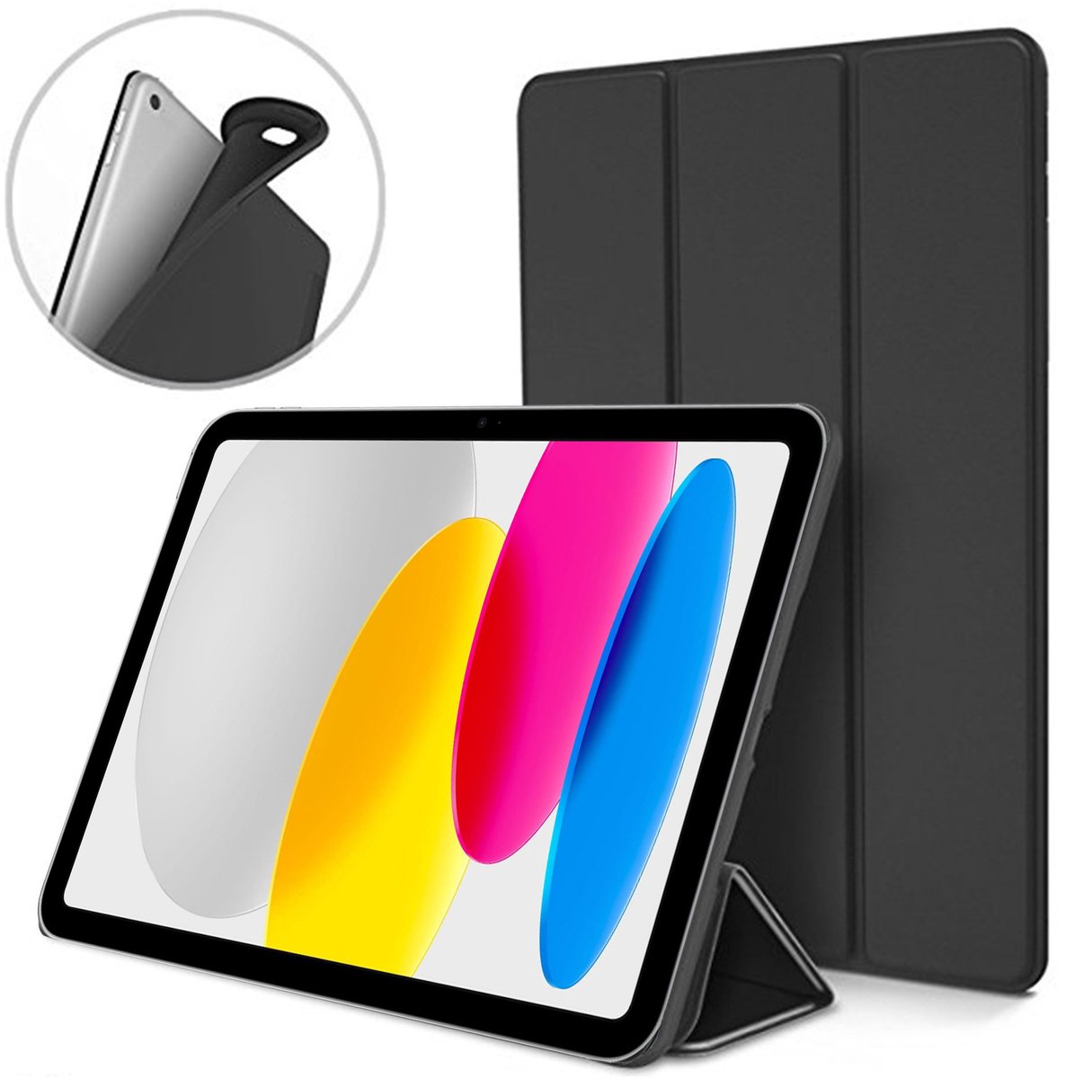 ChiGuard Hoesje geschikt voor Apple iPad 2025 (A16) & 2022 10.9 10e Gen Hoesje – Shock Proof Hoesje – Smart Cover - Zwart