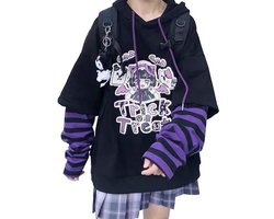 Japanse Kawaii Anime Hoodie - Harajuku Stijl - Schattige Pullover - Comfortabel Materiaal - Maat S