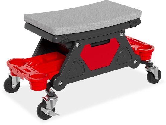 VEVOR montage rolplank werkplaats ligstoel werkplaatskruk 914mm 136kg