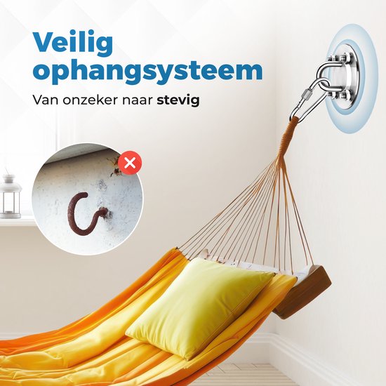 Gatson Plafondhaak - 500kg draagvermogen - Krachtig, Veilig en 360° Roteerbaar - RVS - Bokszak Ophangsysteem - Ophanghaak - Ophanghaken