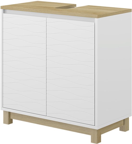 Wastafelonderkast Bobbi 60cm 2 deuren - eik - Modern Held Wastafelonderkast Bobbi 60cm 2 deuren - eik - Modern Held