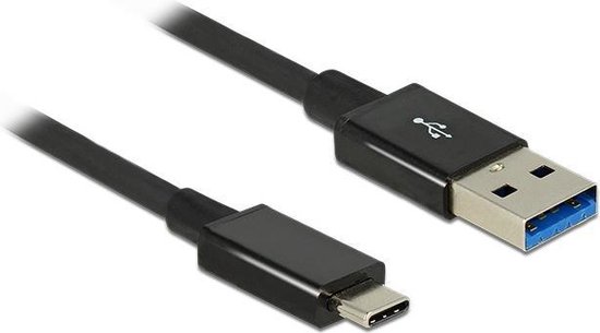 USB-C naar USB-A kabel - USB3.1 Gen 2 - tot 3A / zwart - 0,50 meter |  bol.com