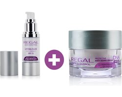 Regal Age Control Anti-Rimpel UV Protect Voordeelverpakking – SPF30 Dagcrème + SPF15 Serum – Botox Effect & Hyaluron Lift – 75ml